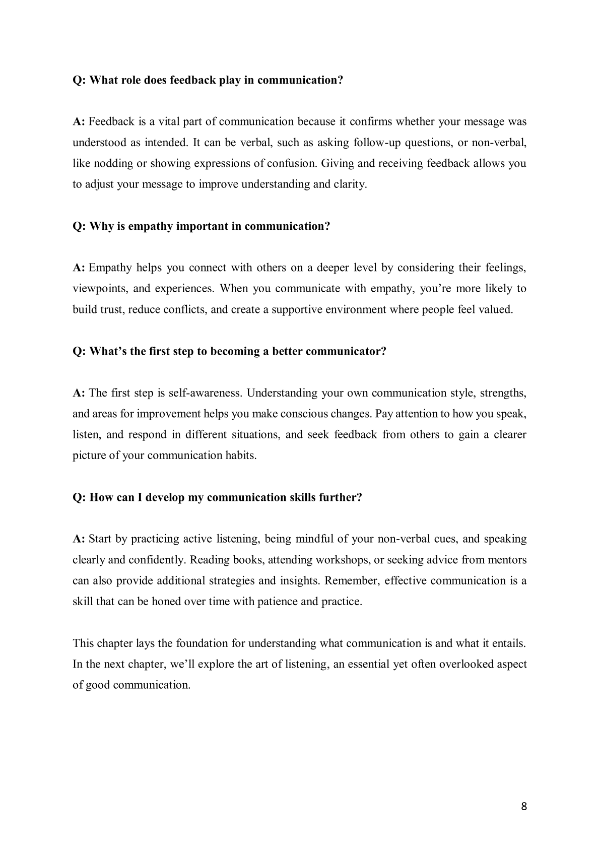 How to Improve Your Communication Skills: Q&A for Personal and Professional Success