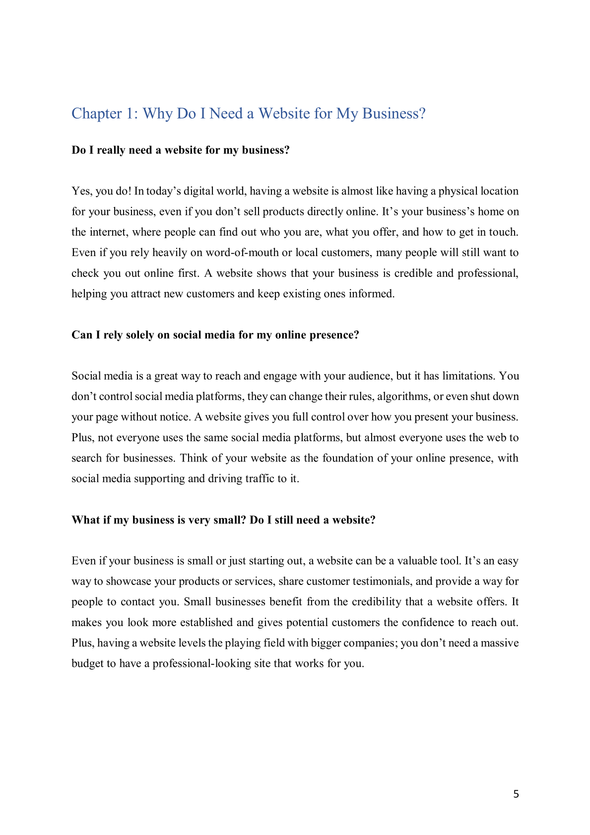 Basics of Setting Up a Business Website: Q&A for Non-Technical Entrepreneurs