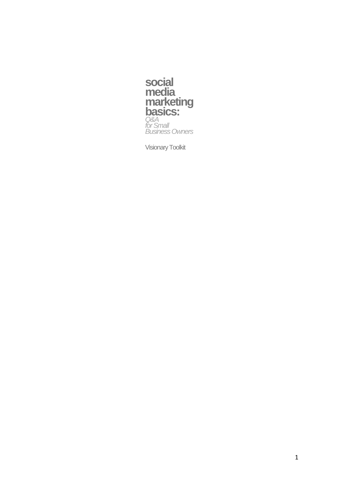 Social Media Marketing Basics: Q&A for Small Business Owners