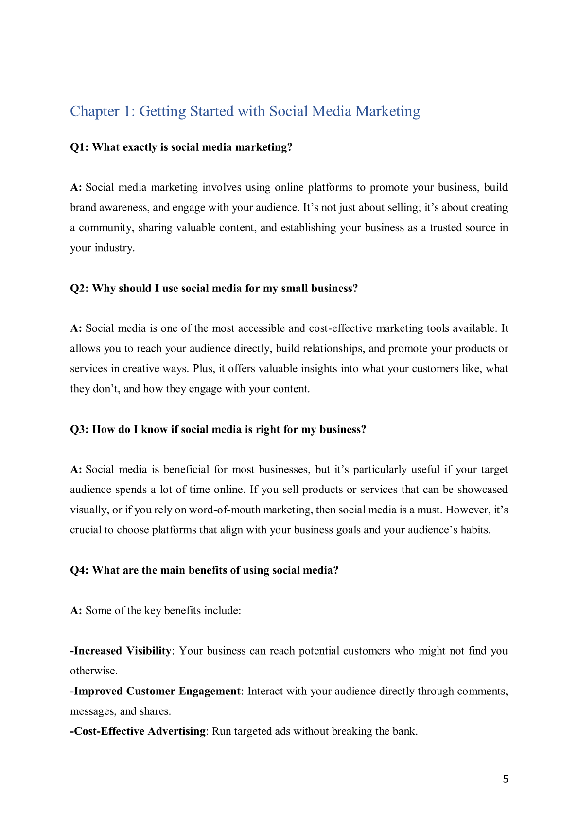 Social Media Marketing Basics: Q&A for Small Business Owners