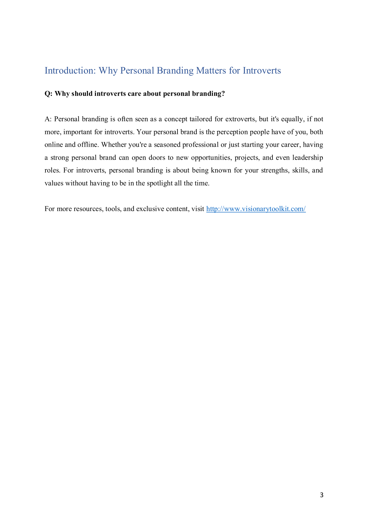 Personal Branding for Introverts: Q&A for Career Growth
