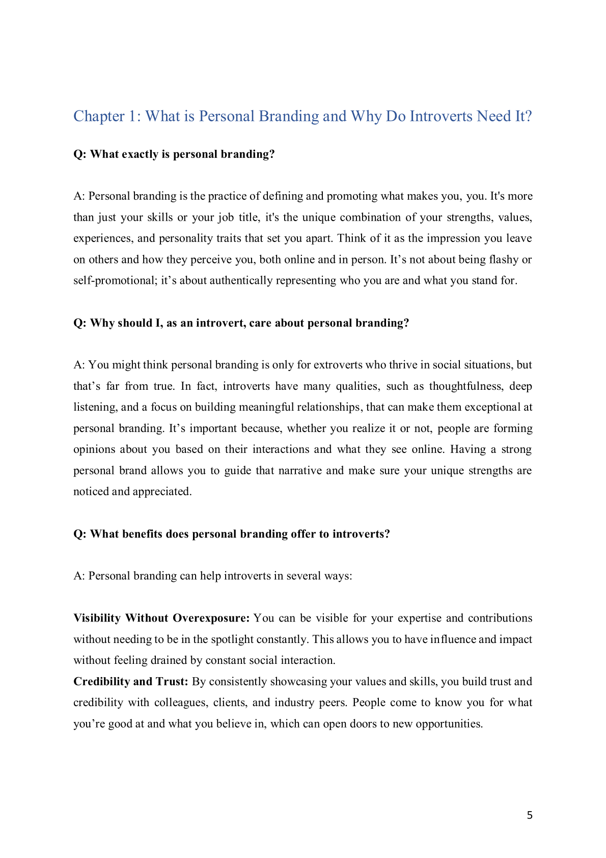 Personal Branding for Introverts: Q&A for Career Growth