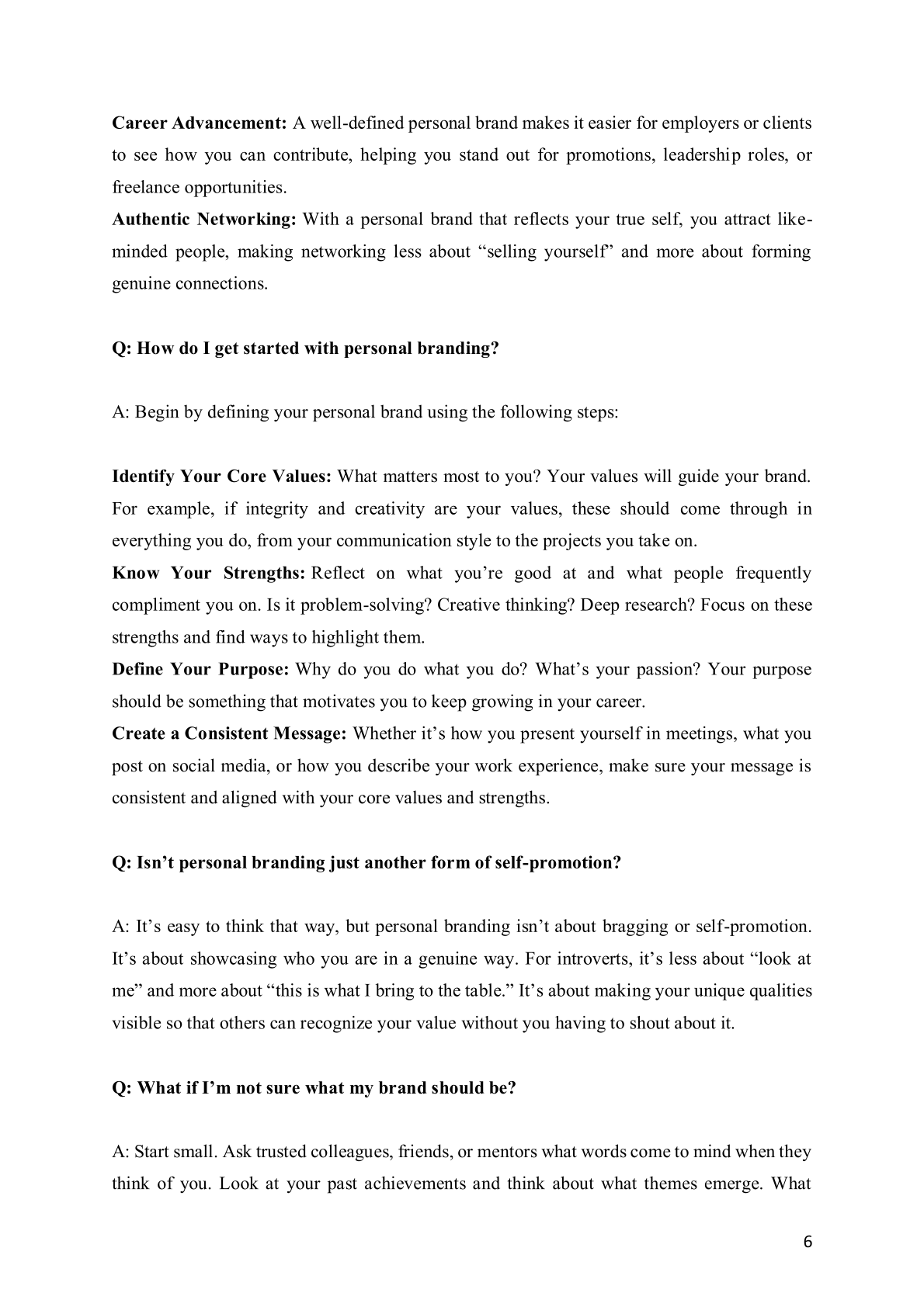 Personal Branding for Introverts: Q&A for Career Growth