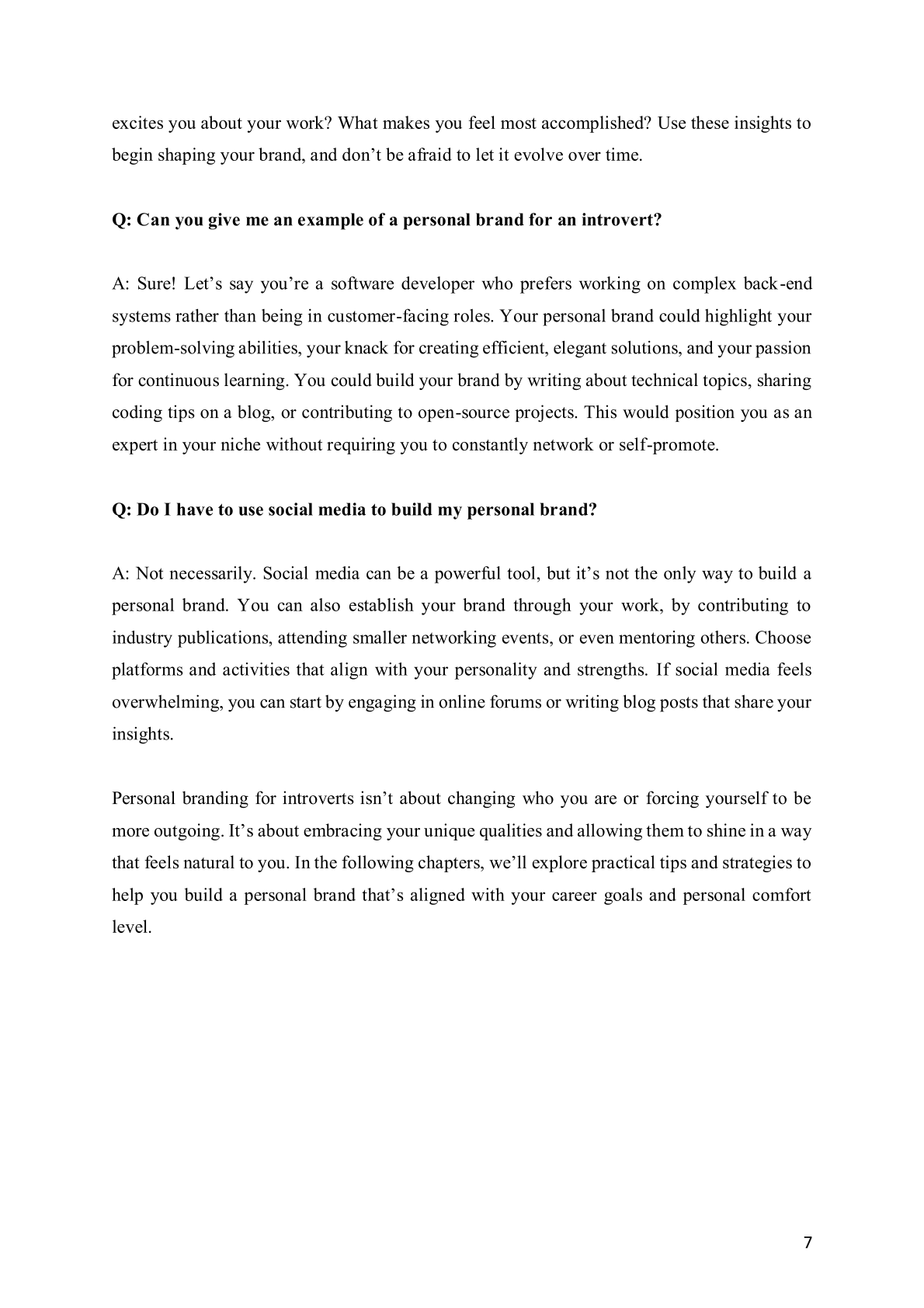 Personal Branding for Introverts: Q&A for Career Growth